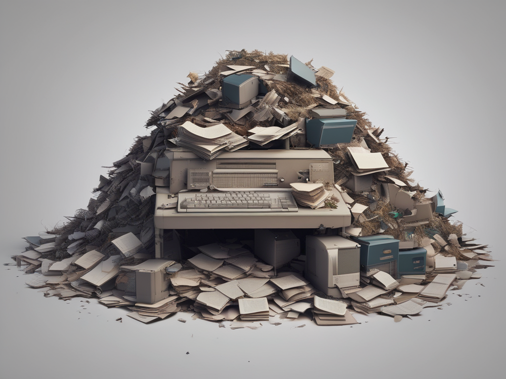 Computer Paper Discarded Digital Transformation: Is Going Paperless Just Trading One Crisis for ...