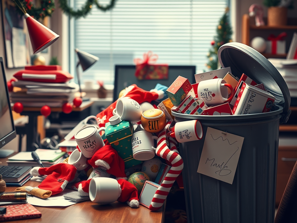 From Desk to Dustbin: 1 in 6 Brits Throw Away Their Office Secret Santa&nbsp;Gift