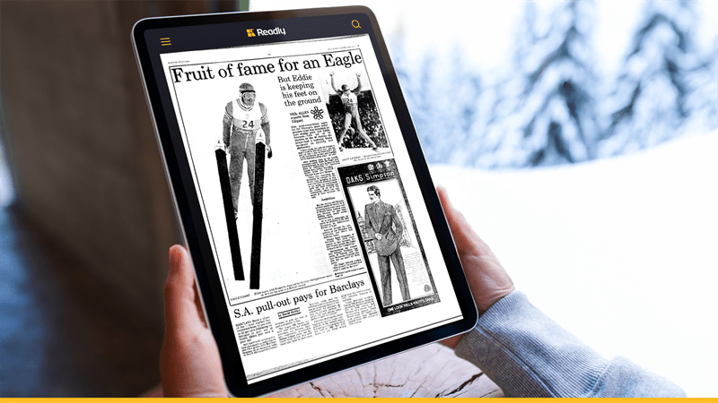 Readly Partners With Eddie the Eagle to Launch Winter Olympics Retro&nbsp;Series